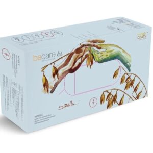 BECARE XS 200 pezzi di guanti in nitrile con avena